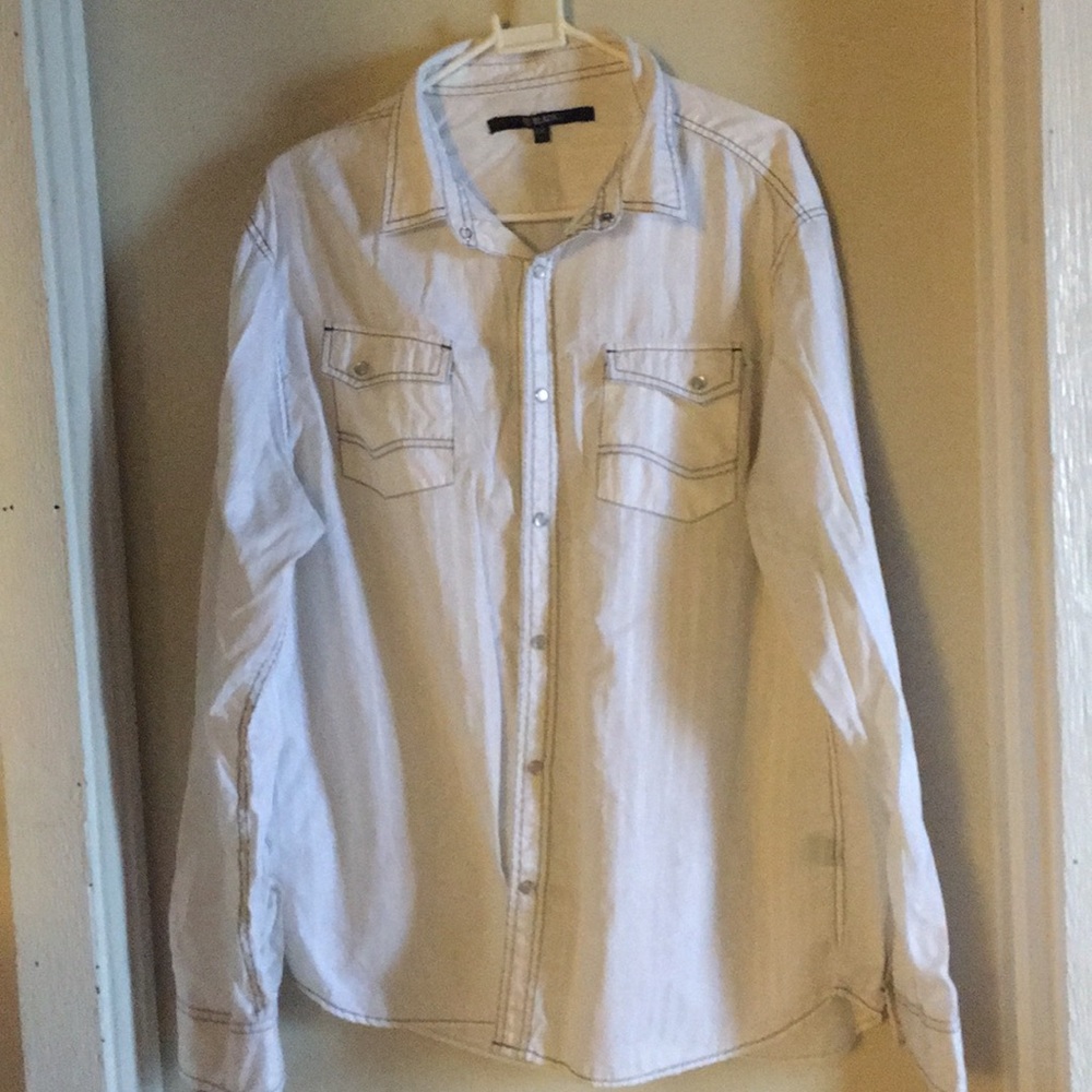 Men’s black label button down